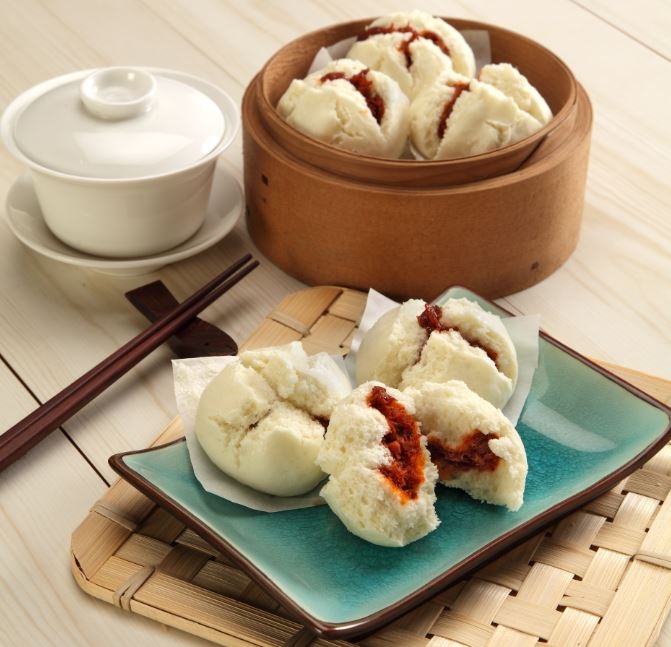 Chicken char siew bao