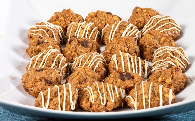 Peanutella oatmeal cookies