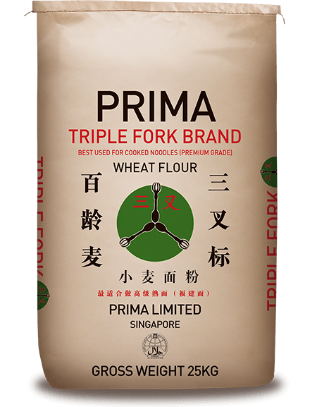 Prima Triple Fork Brand Wheat Flour 25kg