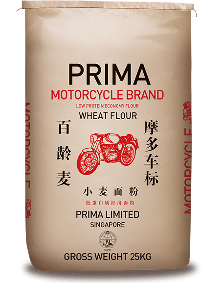 Prima Motorcycle Brand Wheat Flour 25kg
