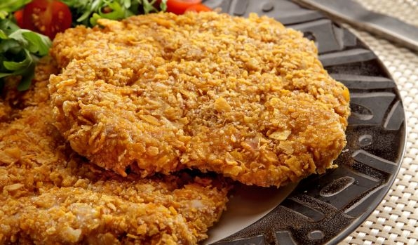 Baked chicken cutlet