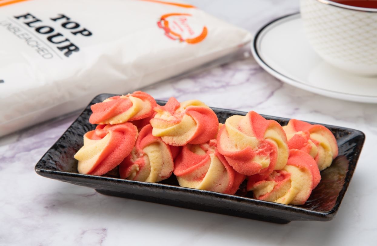 Rose butter cookies