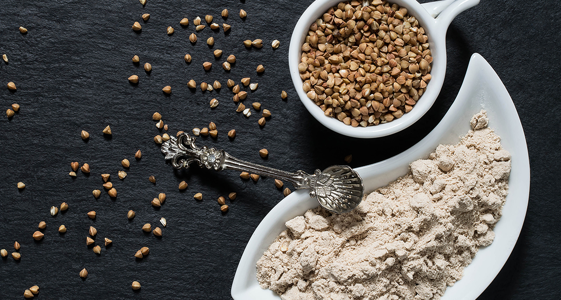 Buckwheat flour peeled groats healthier flour