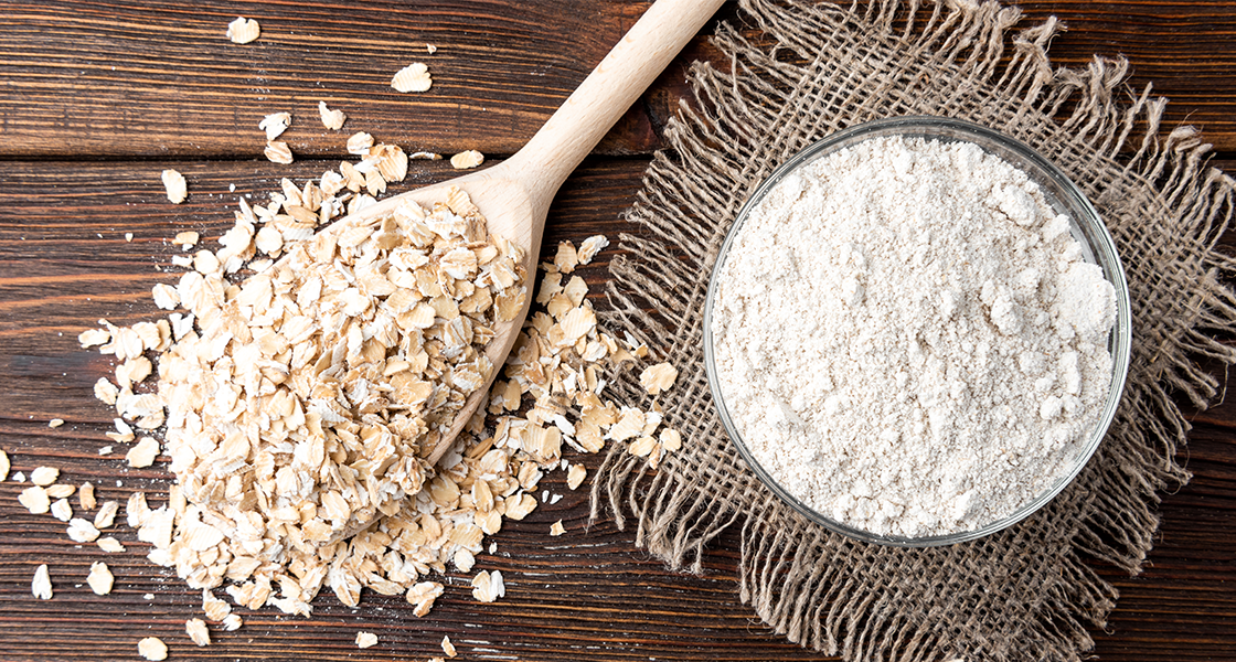Oat whole grain flour for healthier baking