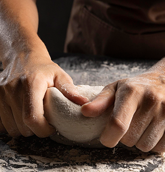 Whole grain flour dough bread baking