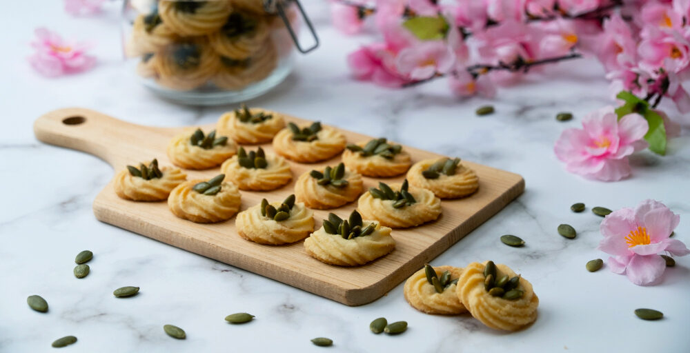 Pumpkin seeds butter cookies